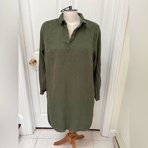Time and Tru Olive Green Midi Dress